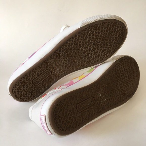 Coach Barrett Multicolor Poppy Sneakers 7.5 - Picture 3 of 8